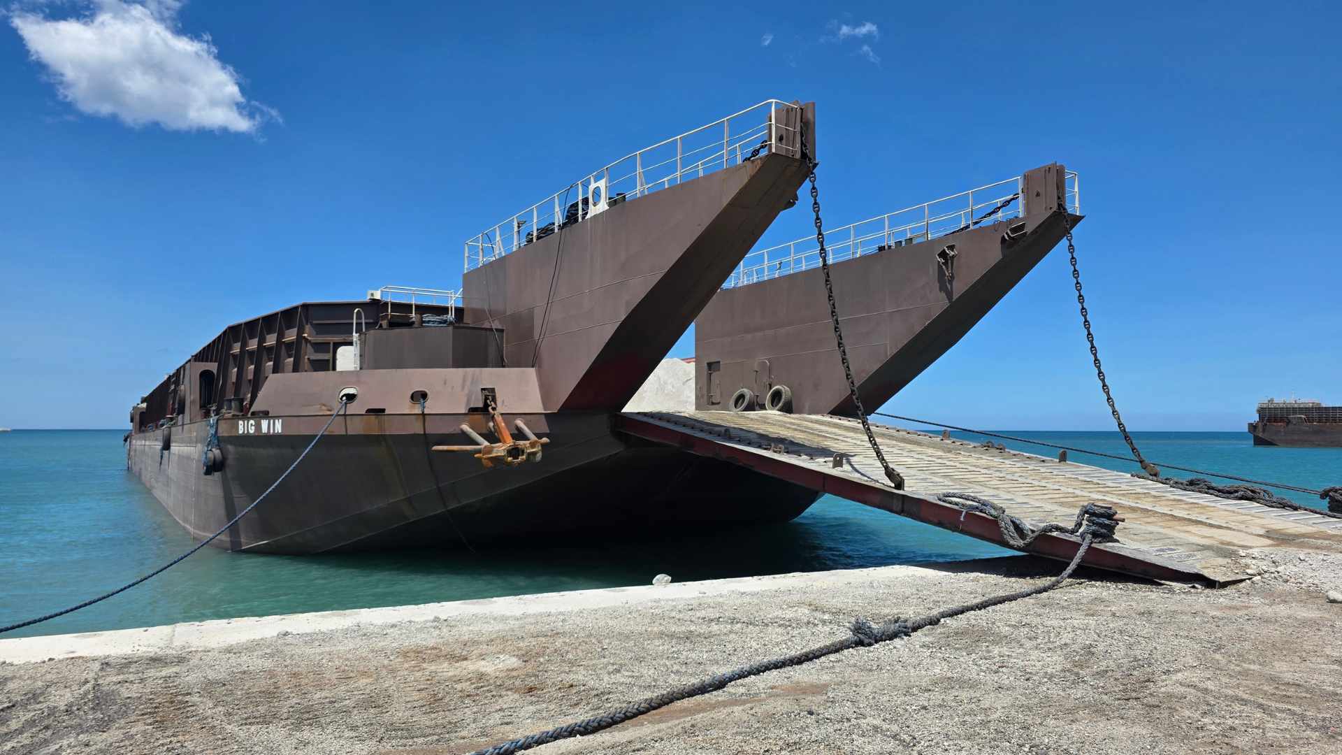 Transport between land and water