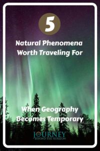 Natural phenomena like auroras, eclipses, migrations, glowing bays, and salmon runs reveal how travel follows Earth’s timing and geography.