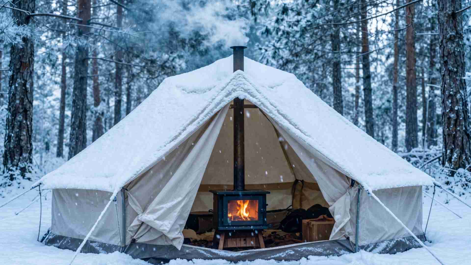 A tent with warming system