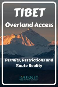 Tibet overland access explained through permits, border zones, restricted areas, plateau terrain and real routes.