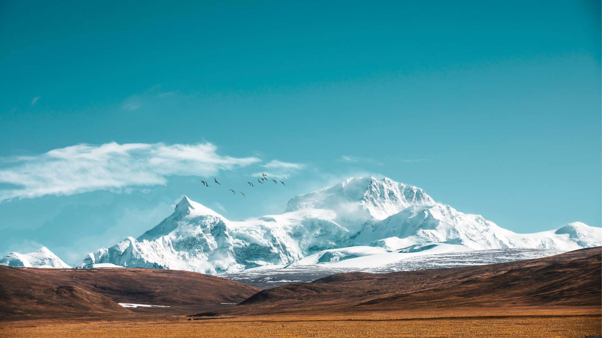 A landscape in Tibet